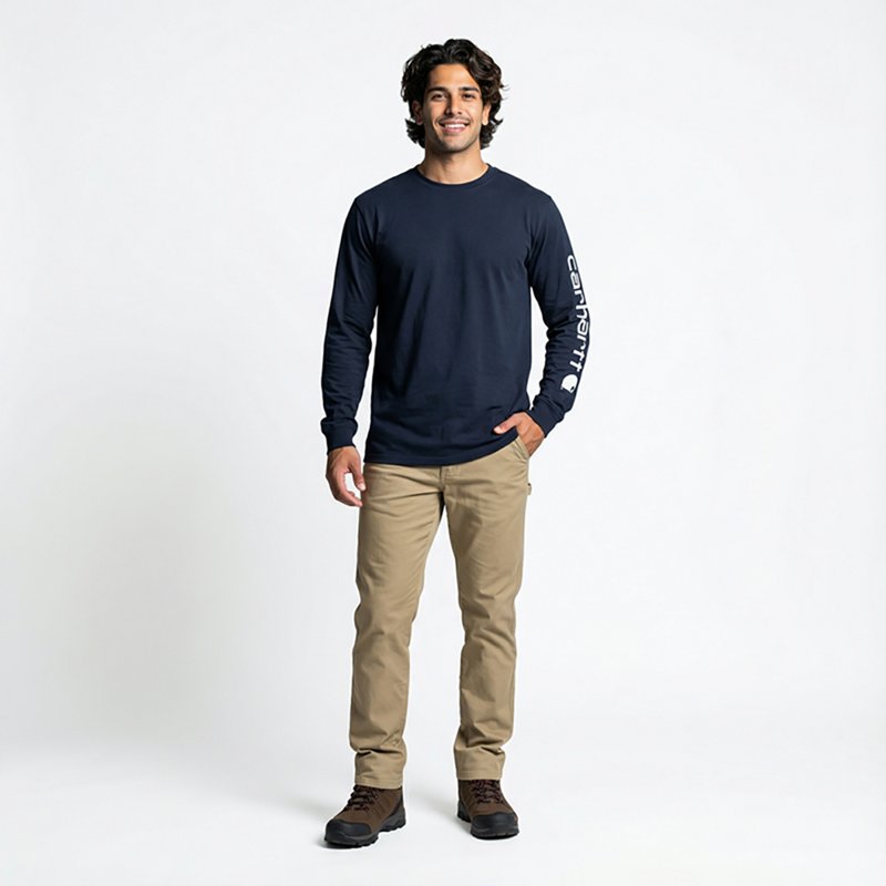 Carhartt Men's Long Sleeve Graphic Logo T-shirt