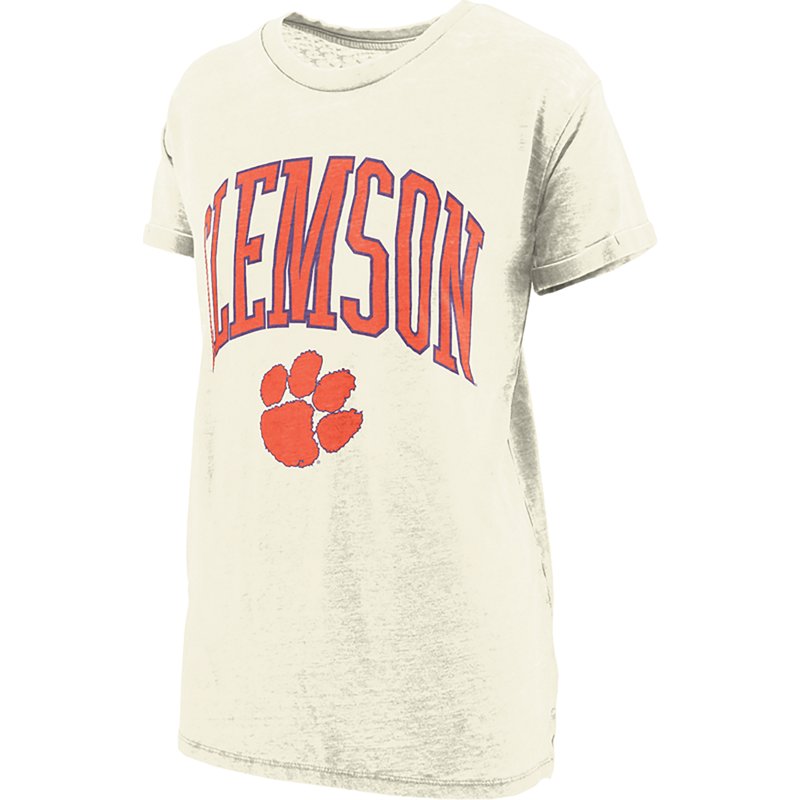 Three Square Women's Clemson University New Zealand Vintage Boyfriend T-shirt
