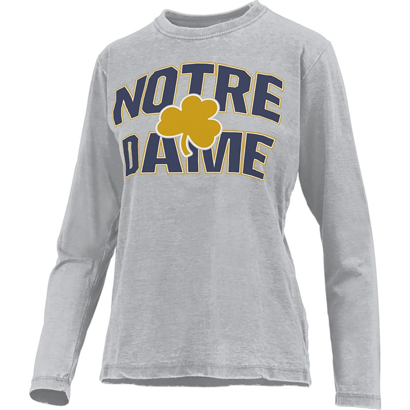 Pressbox Women's Notre Dame Fighting Irish Maxima Vintage Wash Long Sleeve Graphic T-shirt