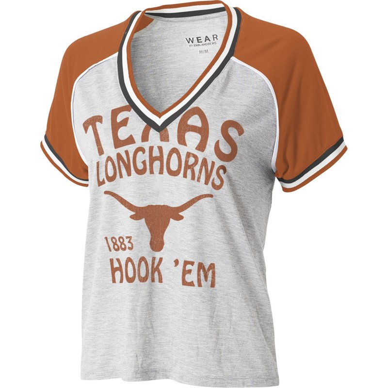 WEAR Women's University of Texas Raglan Short Sleeve T-shirt