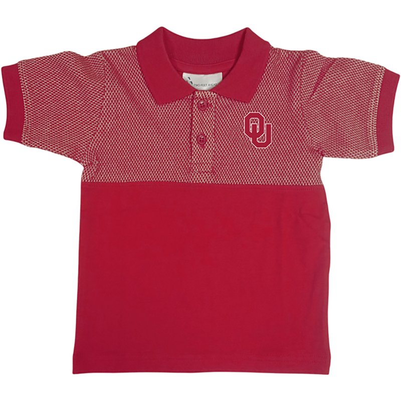 Two Feet Ahead Boys' University of Oklahoma Honeycomb Polo Shirt