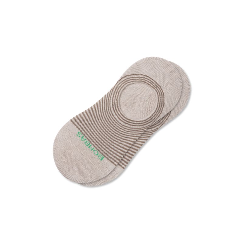 Bombas Women's Solid Feedstripe Cushioned No Show Socks