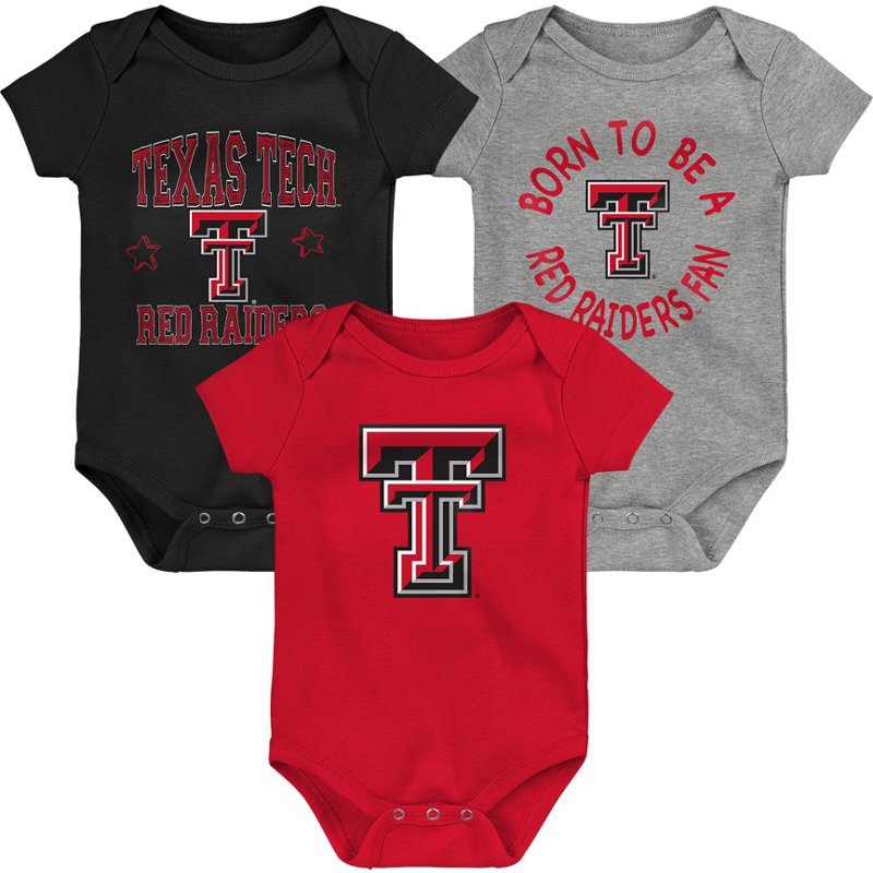 Outerstuff Infants' Texas Tech University Born to Be 3-Piece Creeper Set